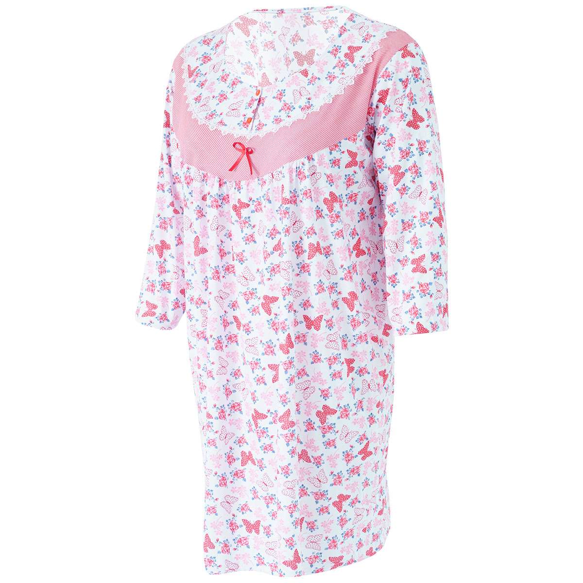 Koszula nocna damska długa bawełniana duże rozmiary 3XL / 4XL koszule nocne 2 Koszula nocna damska długa bawełniana duże rozmiary 3XL / 4XL koszule nocne - obrazek 2