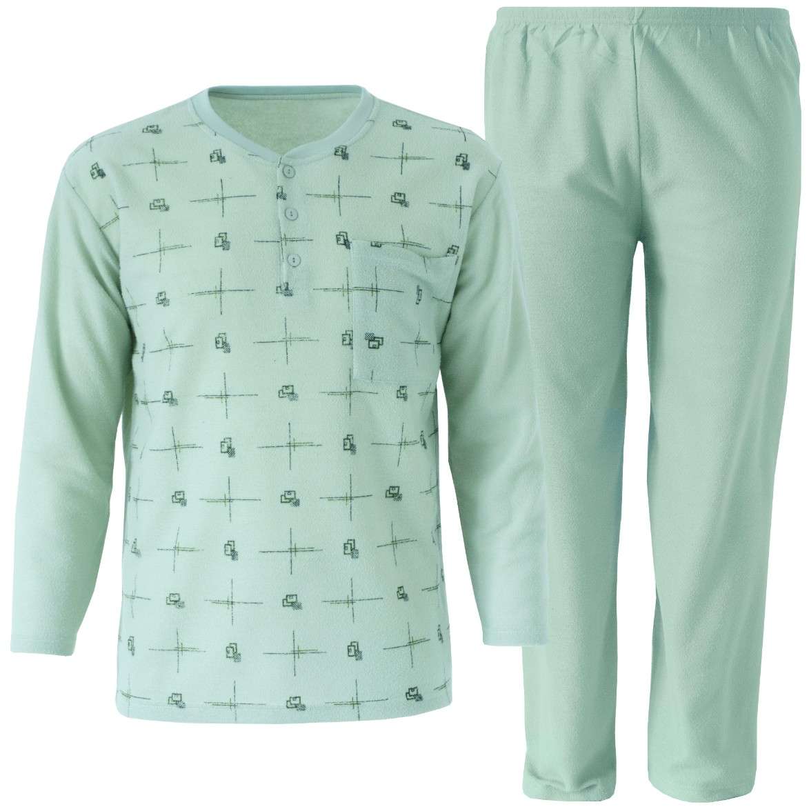 PIŻAMA MĘSKA bawełniana Frota długi rękaw pidżama Frotte SPODNIE L / XL 1 PIŻAMA MĘSKA bawełniana Frota długi rękaw pidżama Frotte SPODNIE L / XL