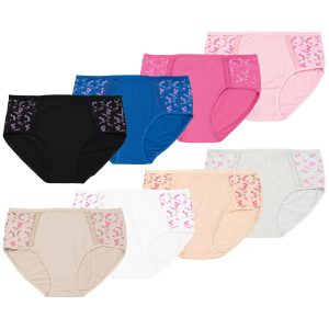 Majtki figi damskie bawełniane 8-pak wysoki stan bawełna duże rozmiary