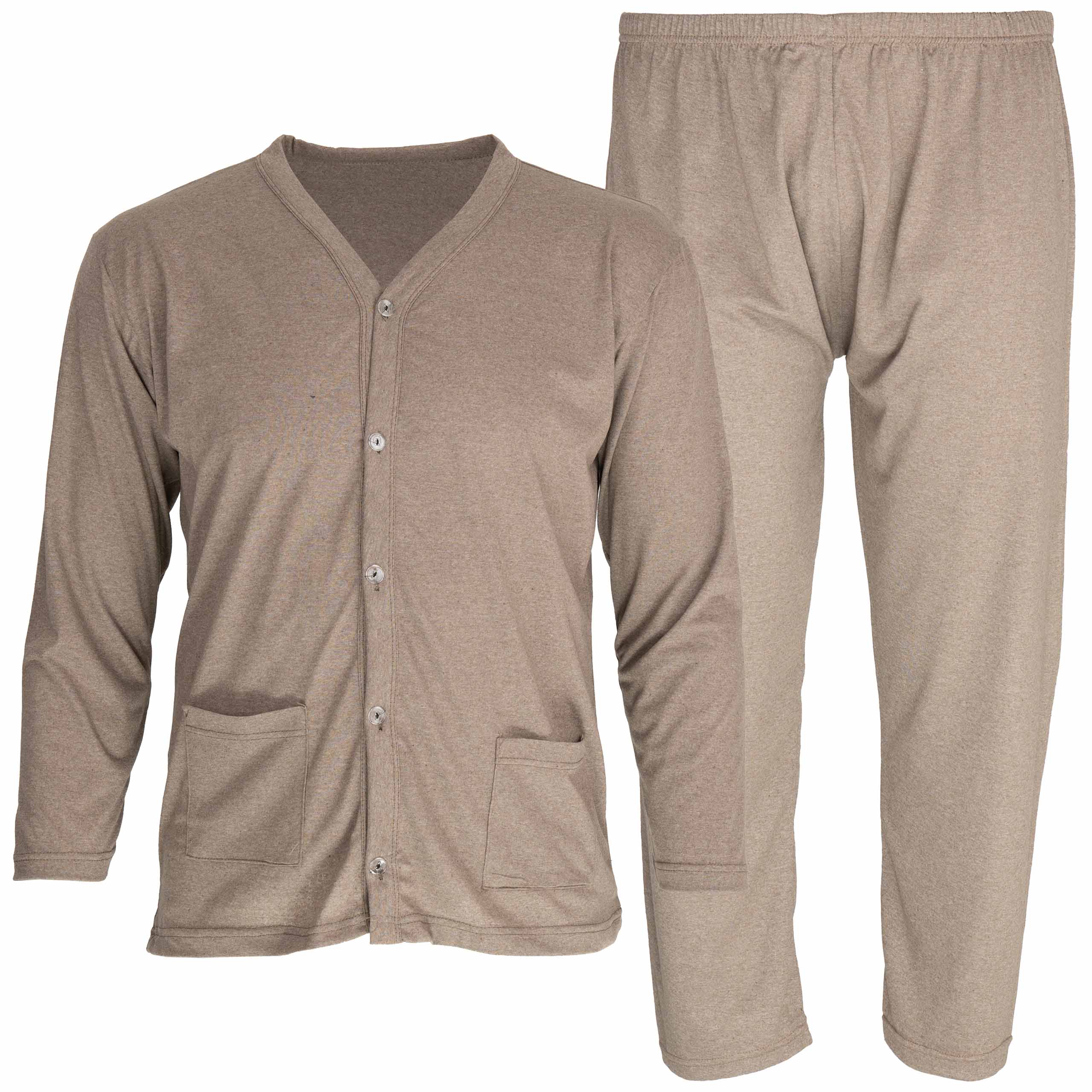 Piżama męska rozpinana bawełniana długi rękaw długie spodnie rozmiar 3XL/4XL 3 Piżama męska rozpinana bawełniana