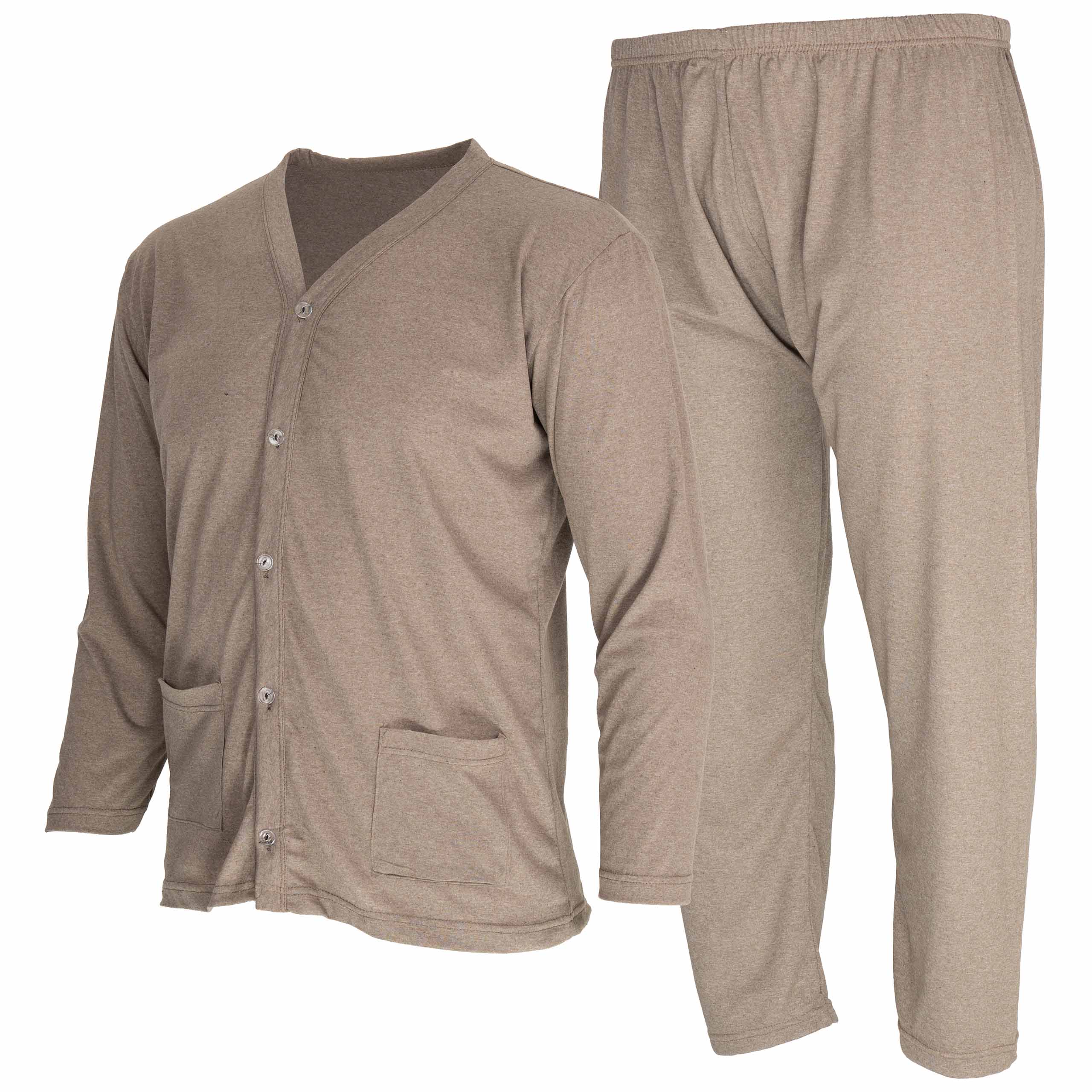 Piżama męska rozpinana bawełniana długi rękaw długie spodnie rozmiar 3XL/4XL 1 Piżama męska rozpinana bawełniana