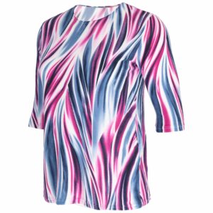 Bluzka Tunika damska z kieszeniami rękaw 3/4 Duży rozmiar