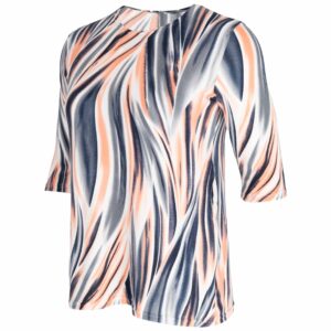 Bluzka Tunika damska z kieszeniami rękaw 3/4 Duży rozmiar