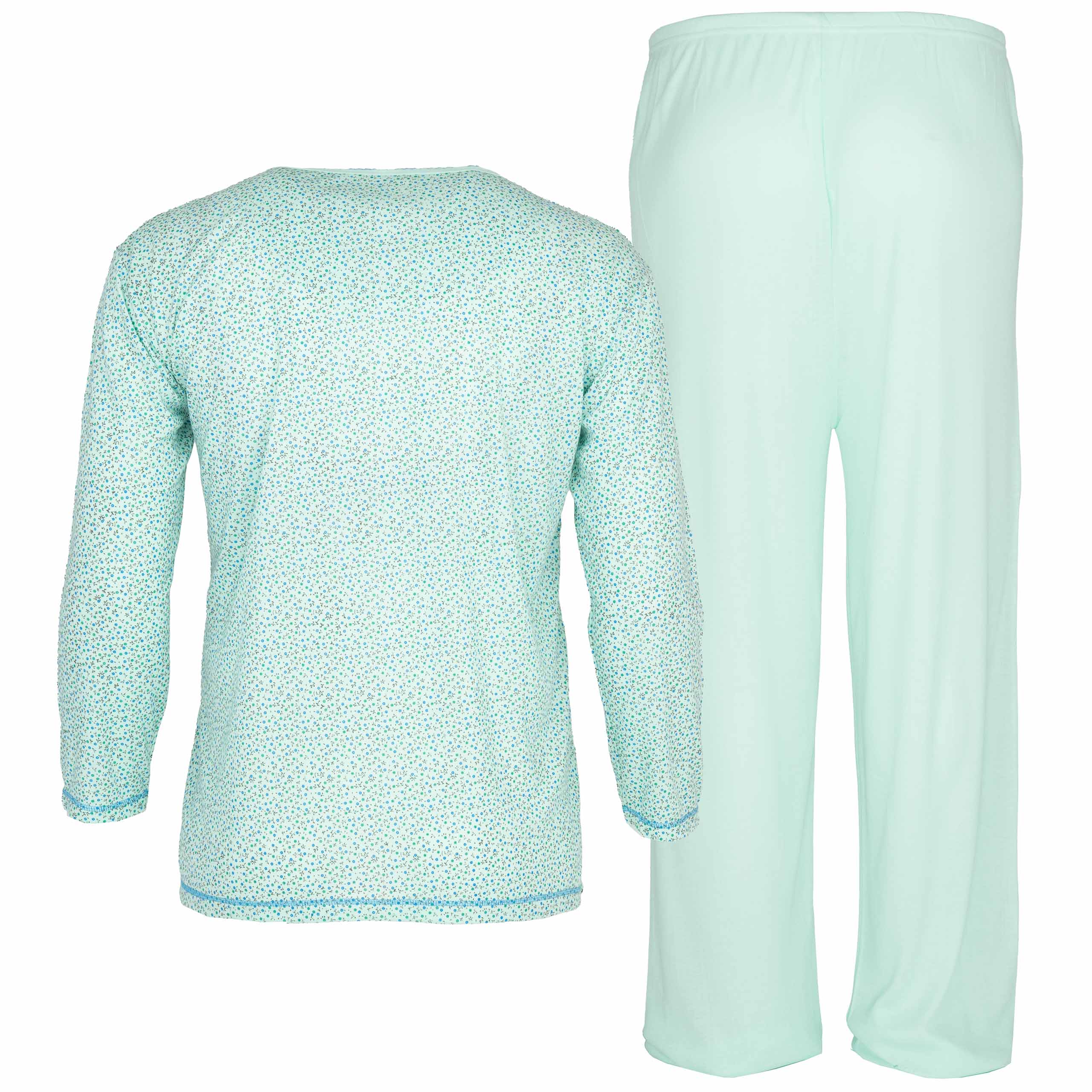 Piżama damska bawełniana długi rękaw spodnie długie Piżamy rozmiar 5XL/ 6XL 3 Piżama damska bawełniana długi rękaw spodnie długie Piżamy