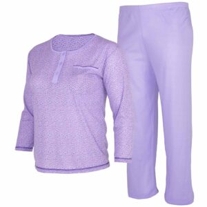 Piżama damska bawełniana długi rękaw spodnie długie Piżamy