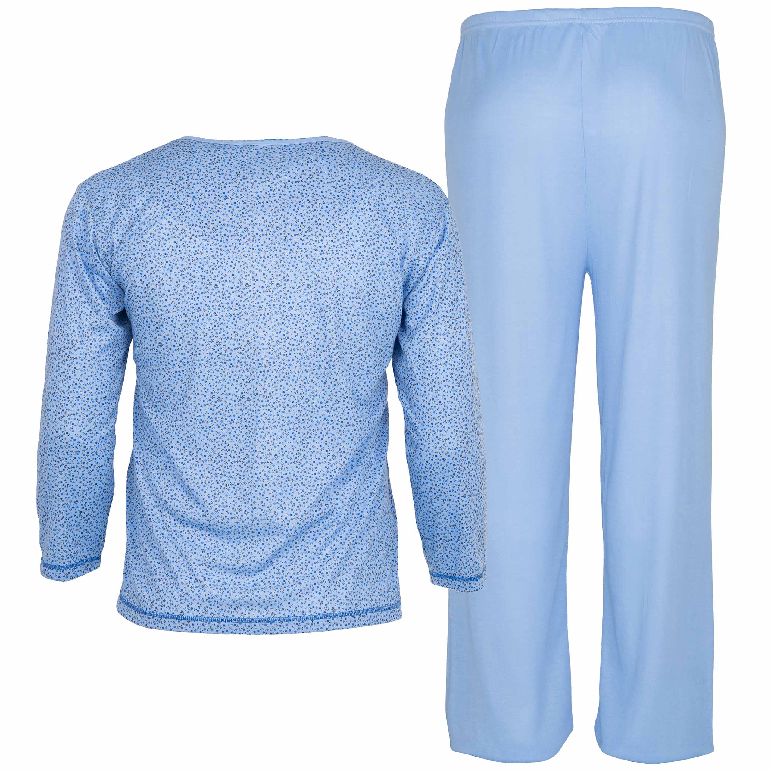 Piżama damska bawełniana długi rękaw spodnie długie Piżamy rozmiar 5XL/ 6XL 3 Piżama damska bawełniana długi rękaw spodnie długie Piżamy