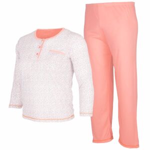 Strona główna 8 Piżama damska bawełniana polar dwuczęściowa długi rękaw bawełna