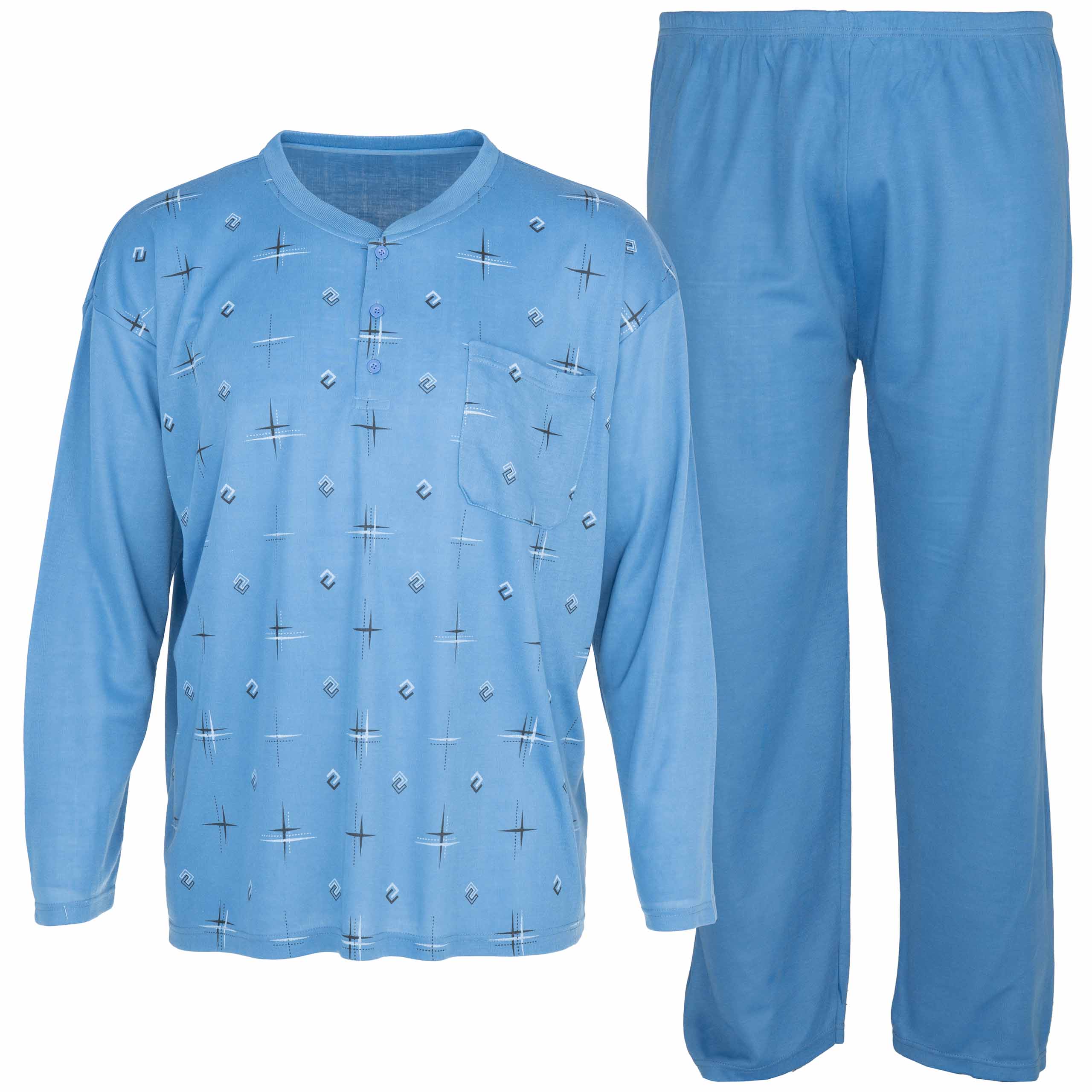 PIŻAMA MĘSKA bawełniana długi rękaw długie spodnie SPODNIE 2XL / 3XL 2 PIŻAMA MĘSKA bawełniana Frota długi rękaw pidżama Frotte SPODNIE