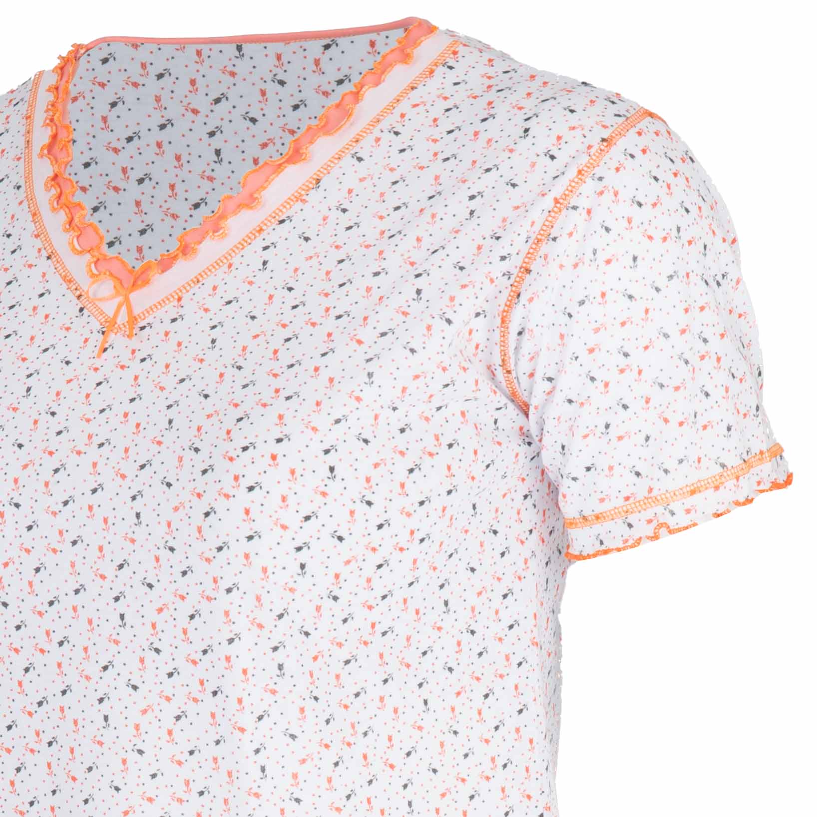 Koszule nocne damskie Koszula nocna bawełniana długa duże rozmiary L / XL 2 Koszule nocne damskie Koszula nocna bawełniana długa duże rozmiary