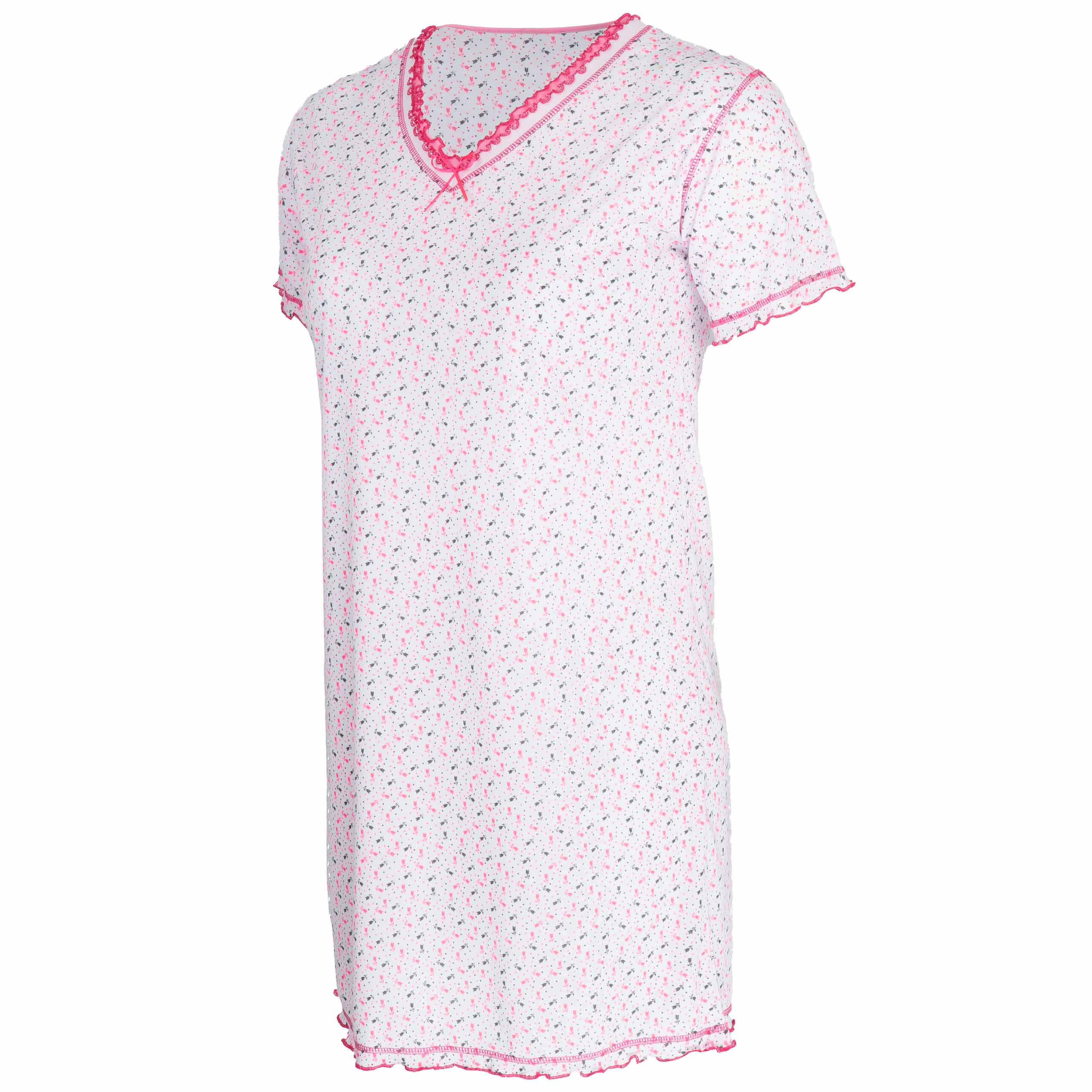 Koszule nocne damskie Koszula nocna bawełniana długa duże rozmiary XXL / 3XL 1 Koszule nocne damskie Koszula nocna bawełniana długa duże rozmiary