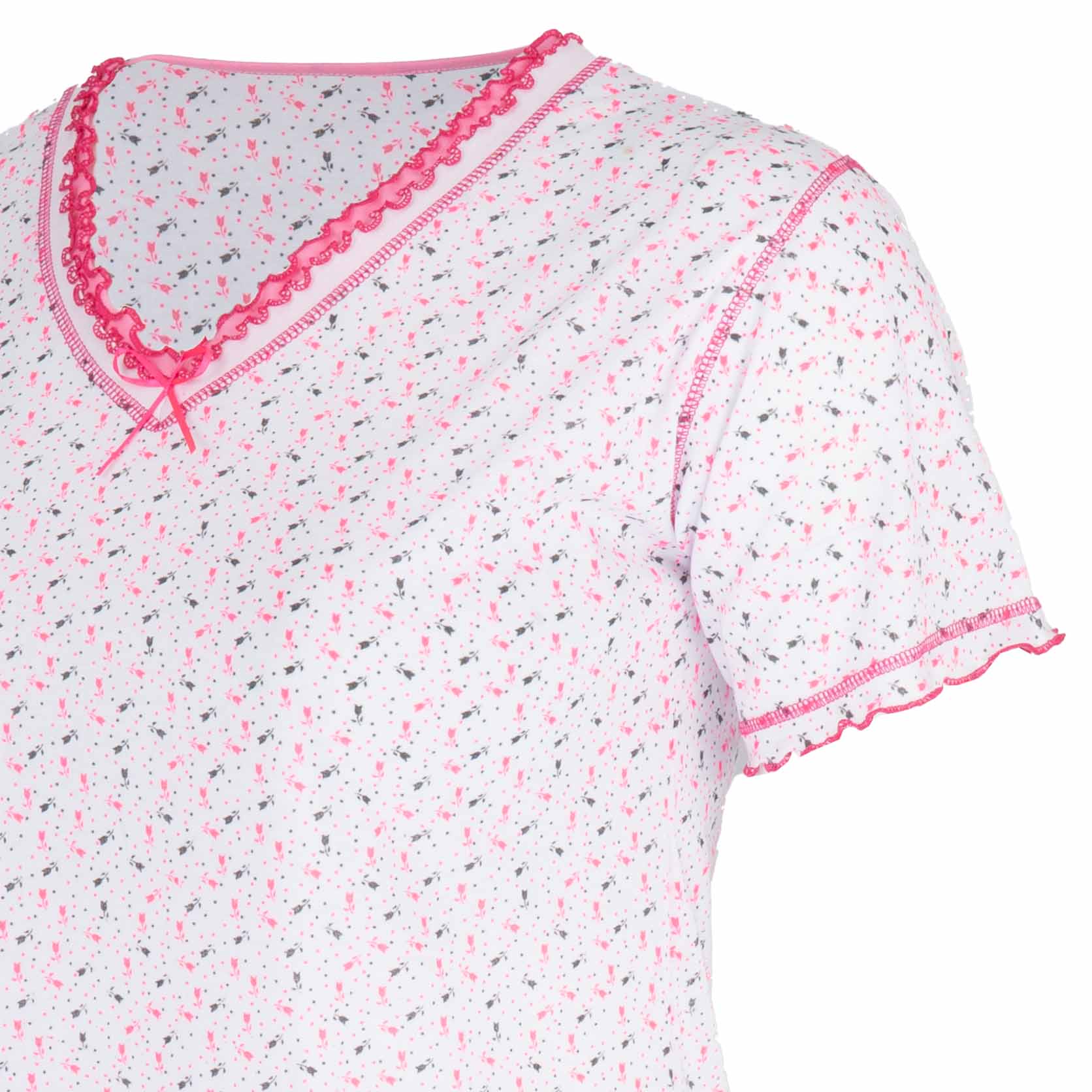 Koszule nocne damskie Koszula nocna bawełniana długa duże rozmiary XXL / 3XL 2 Koszule nocne damskie Koszula nocna bawełniana długa duże rozmiary