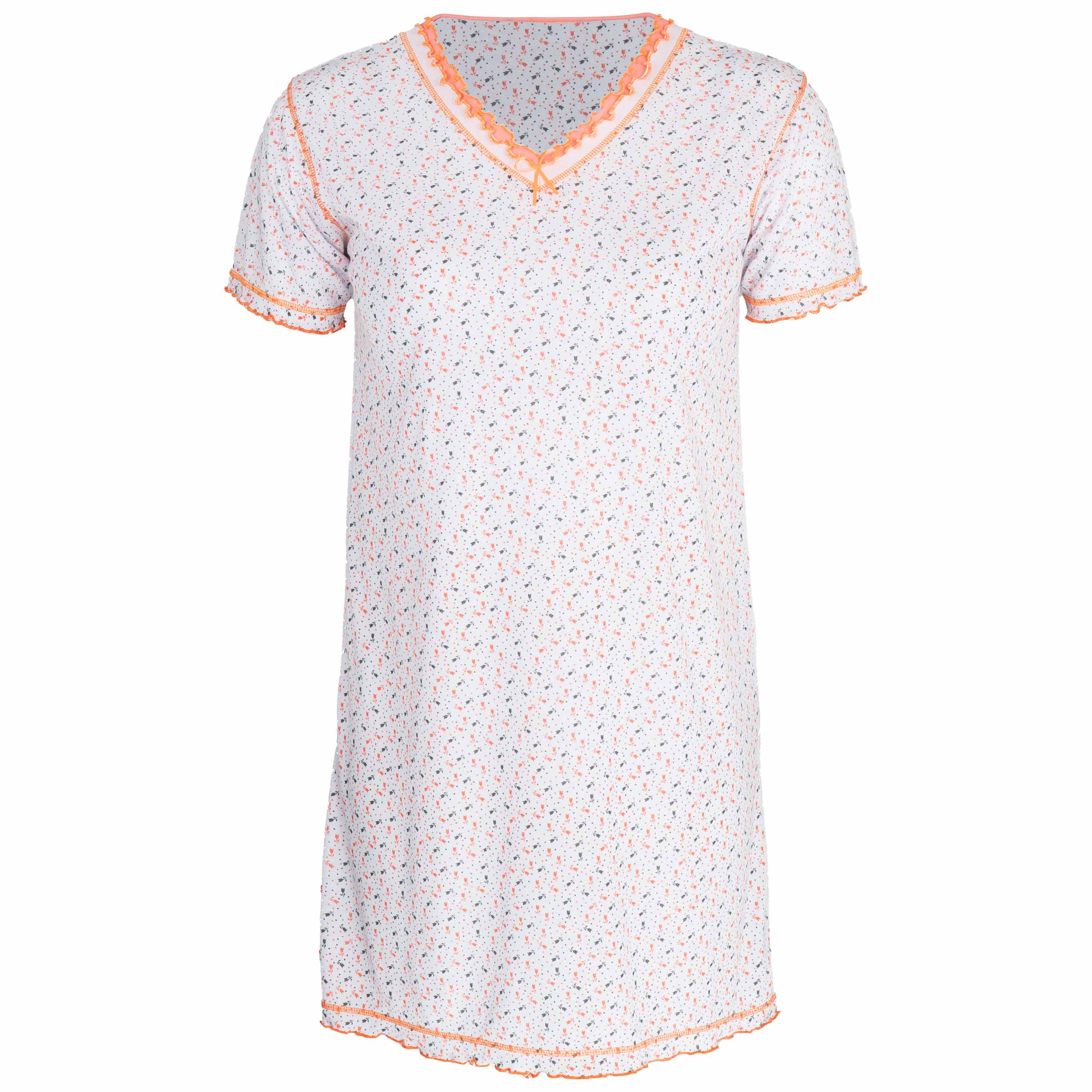 Koszule nocne damskie Koszula nocna bawełniana długa duże rozmiary L / XL 5 Koszule nocne damskie Koszula nocna bawełniana długa duże rozmiary