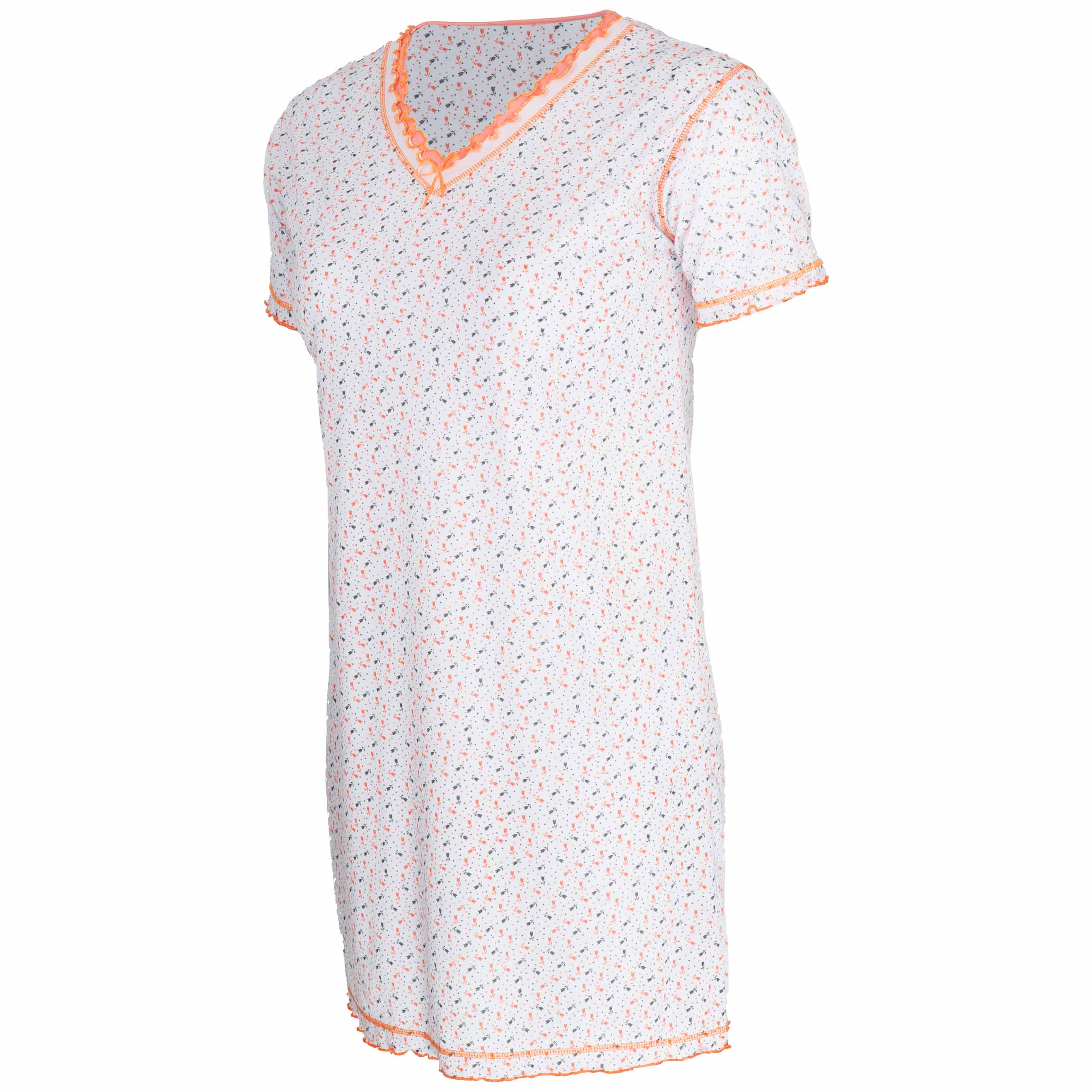 Koszule nocne damskie Koszula nocna bawełniana długa duże rozmiary L / XL 1 Koszule nocne damskie Koszula nocna bawełniana długa duże rozmiary