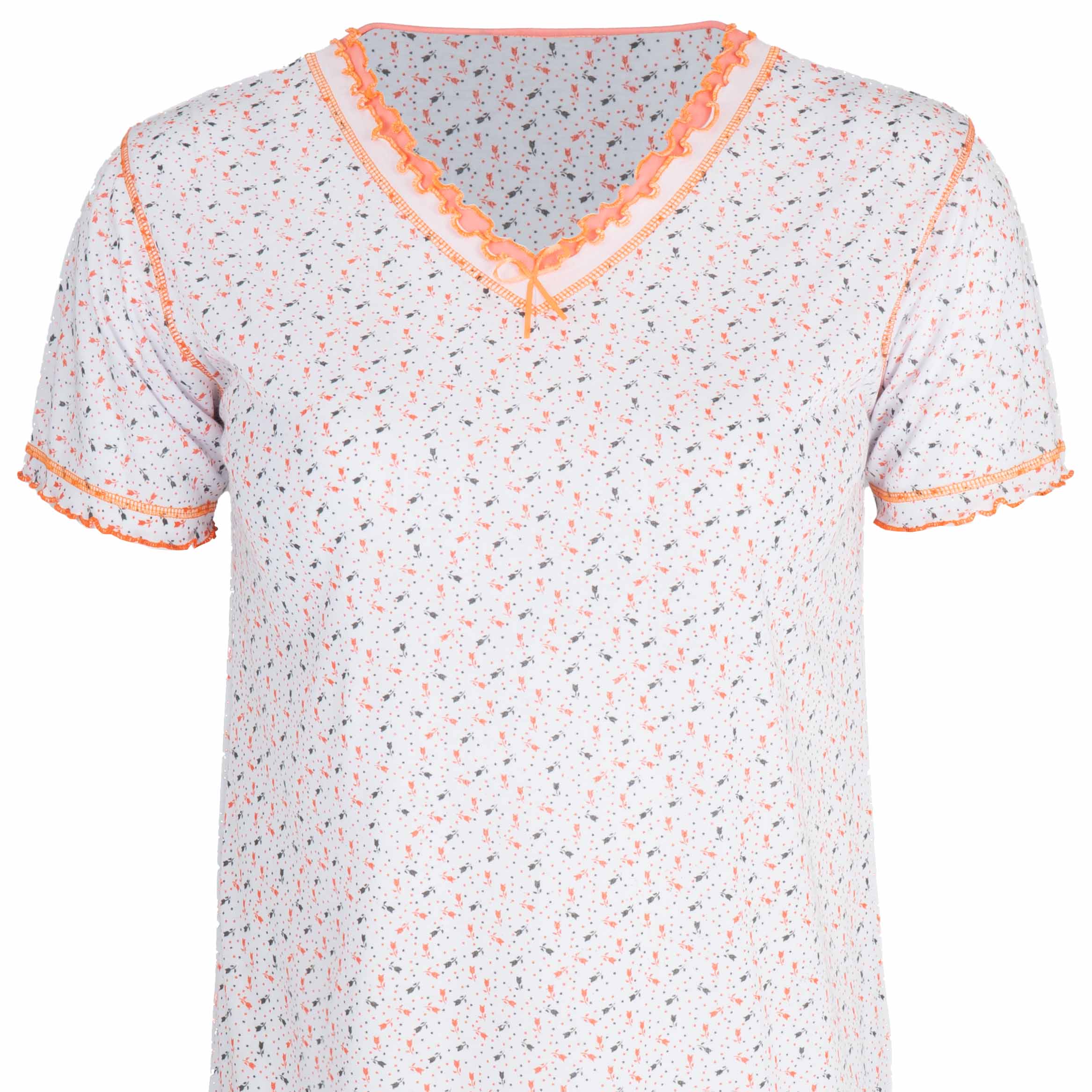 Koszule nocne damskie Koszula nocna bawełniana długa duże rozmiary L / XL 3 Koszule nocne damskie Koszula nocna bawełniana długa duże rozmiary