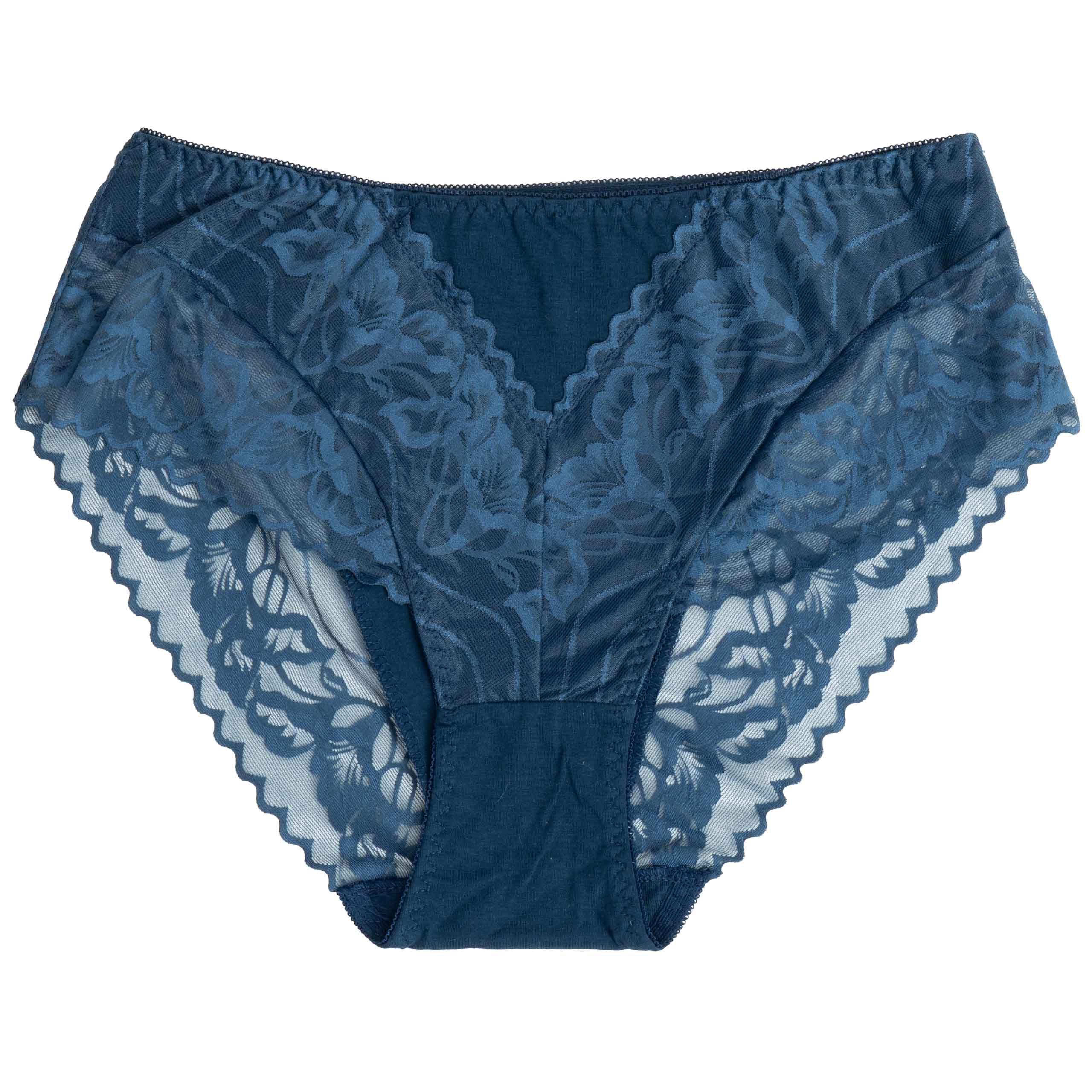 Majtki damskie figi koronka bawełniane bawełna 6pak wysoki stan 3XL 5 Majtki damskie figi koronka bawełniane bawełna 6pak wysoki stan 3XL - obrazek 5