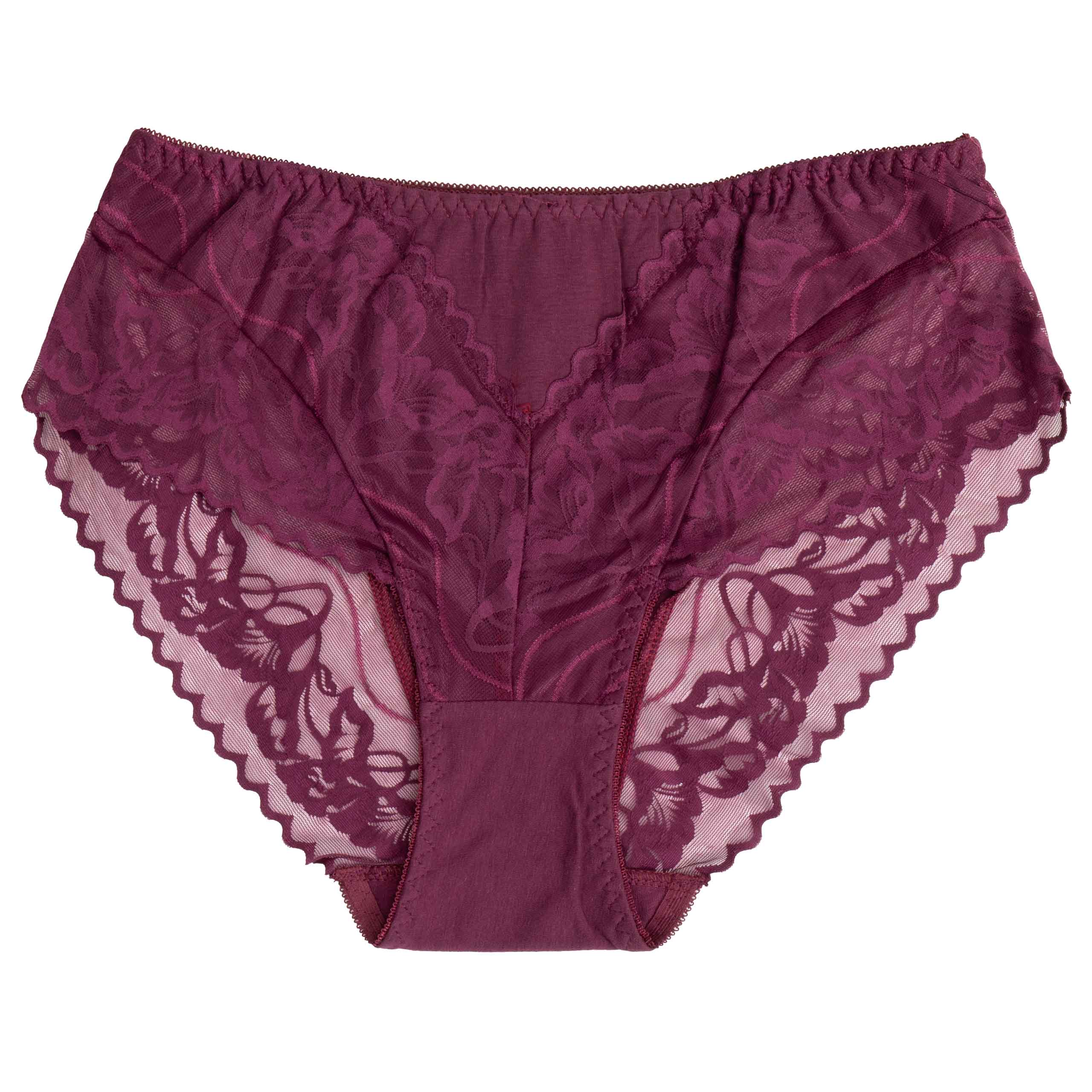 Majtki damskie figi koronka bawełniane bawełna 6pak wysoki stan 3XL 3 Majtki damskie figi koronka bawełniane bawełna 6pak wysoki stan 3XL - obrazek 3