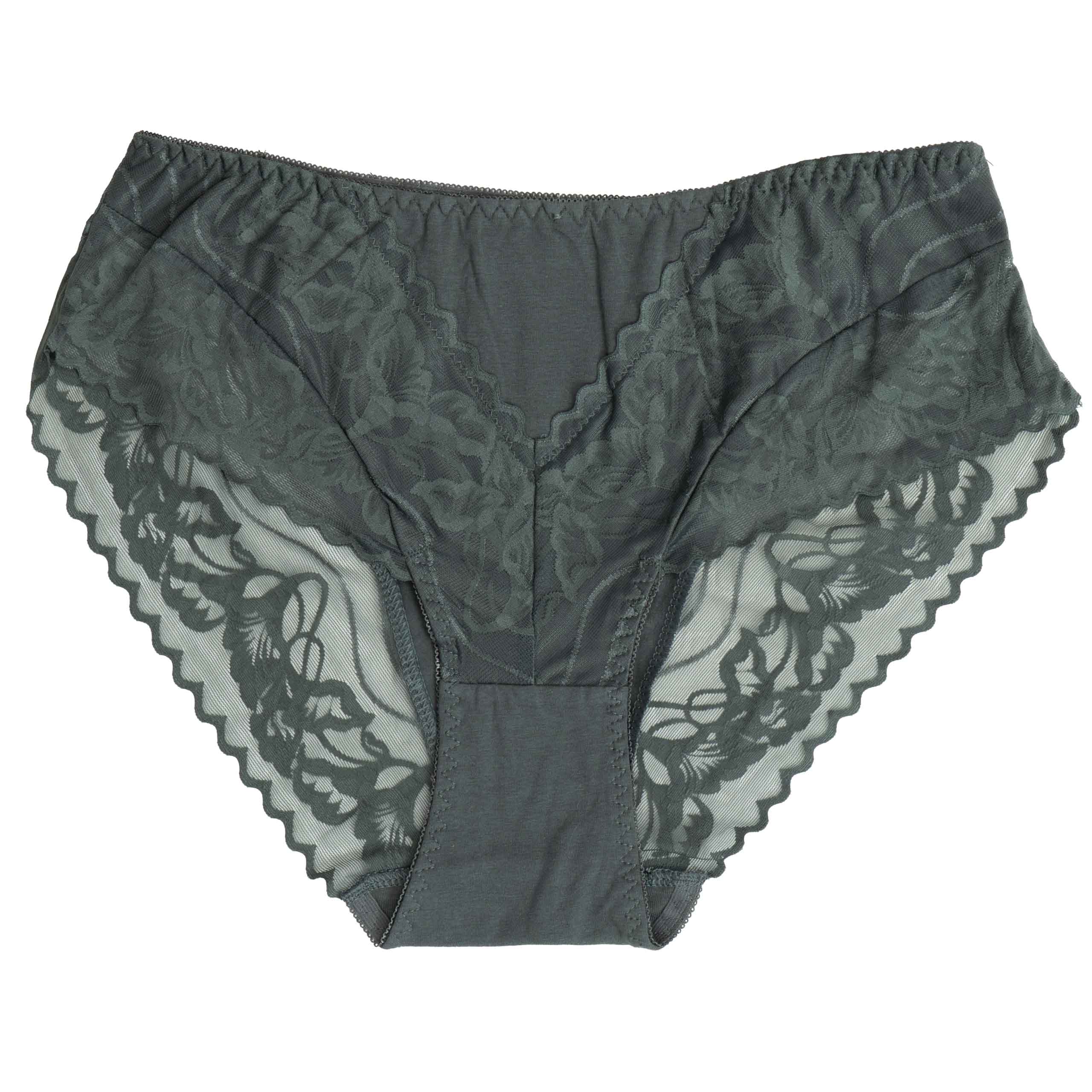 Majtki damskie figi koronka bawełniane bawełna 6pak wysoki stan 3XL 8 Majtki damskie figi koronka bawełniane bawełna 6pak wysoki stan 3XL - obrazek 8