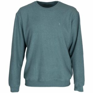 Bluza męska wkładana przez głowę bez kaptura, kolor zielony – przód