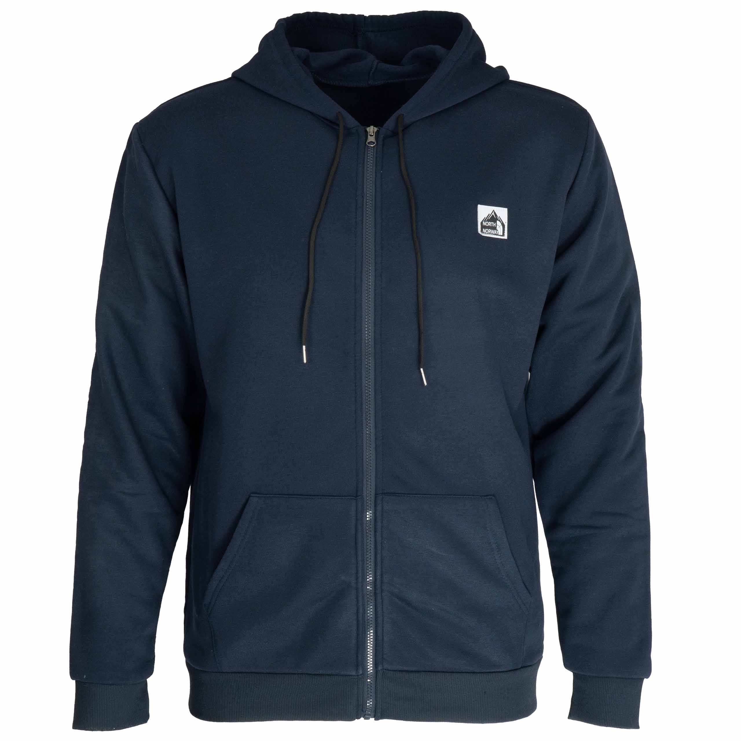 Dres męski komplet BAWEŁNIANY bluza Z KAPTUREM rozpinana i spodnie M/L 4 Dres męski komplet: bluza z kapturem i spodnie, kolor granatowy – bluza przód