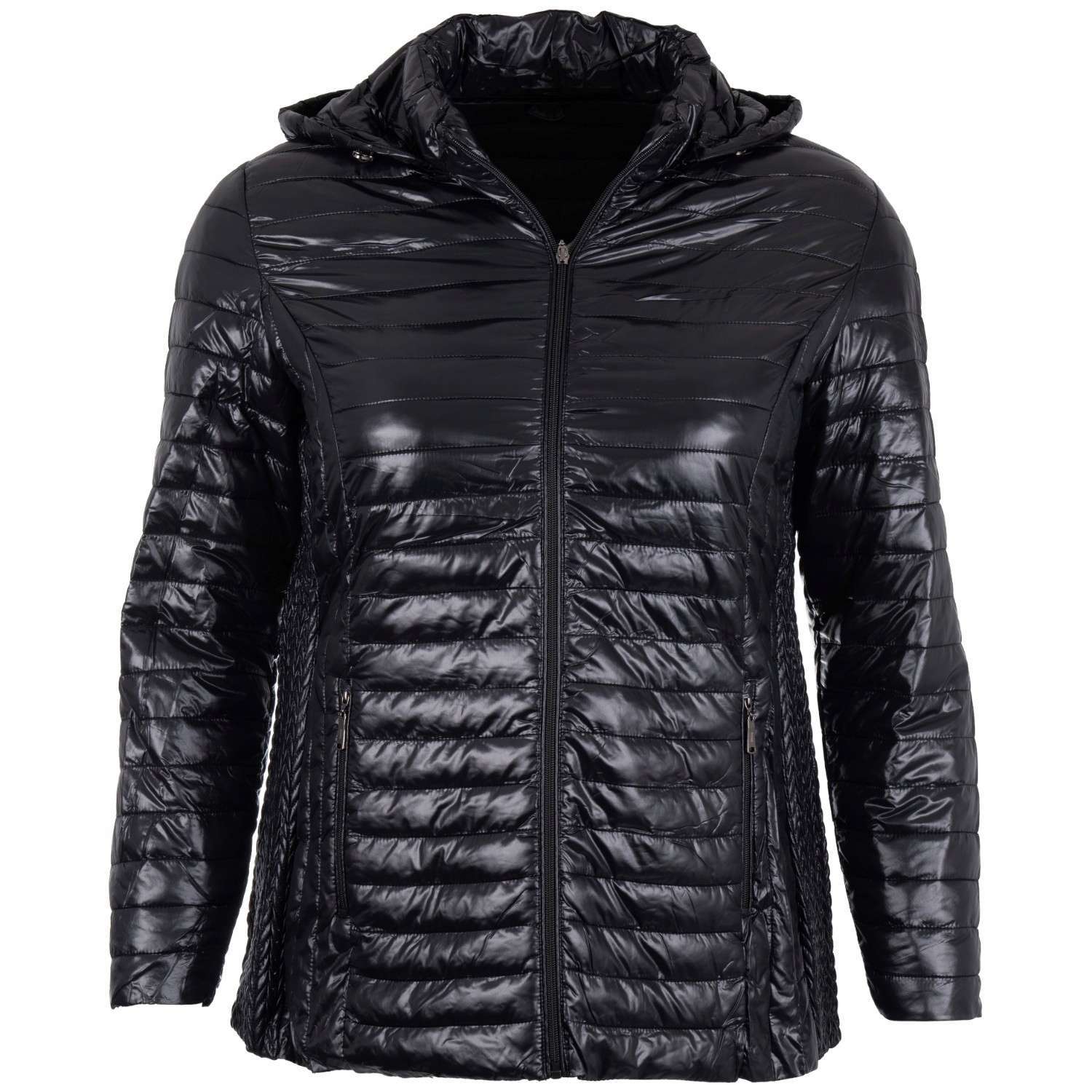 Kurtka damska ocieplana jesienna przejściowa rozsuwana z kapturem 5XL 1 16255177151