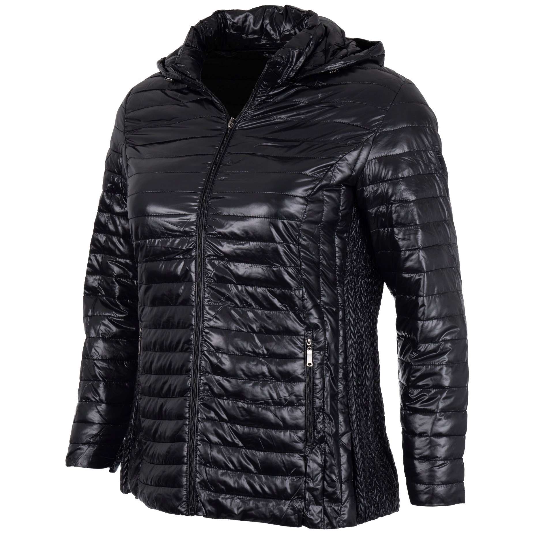 Kurtka damska ocieplana jesienna przejściowa rozsuwana z kapturem 5XL 2 16255177151