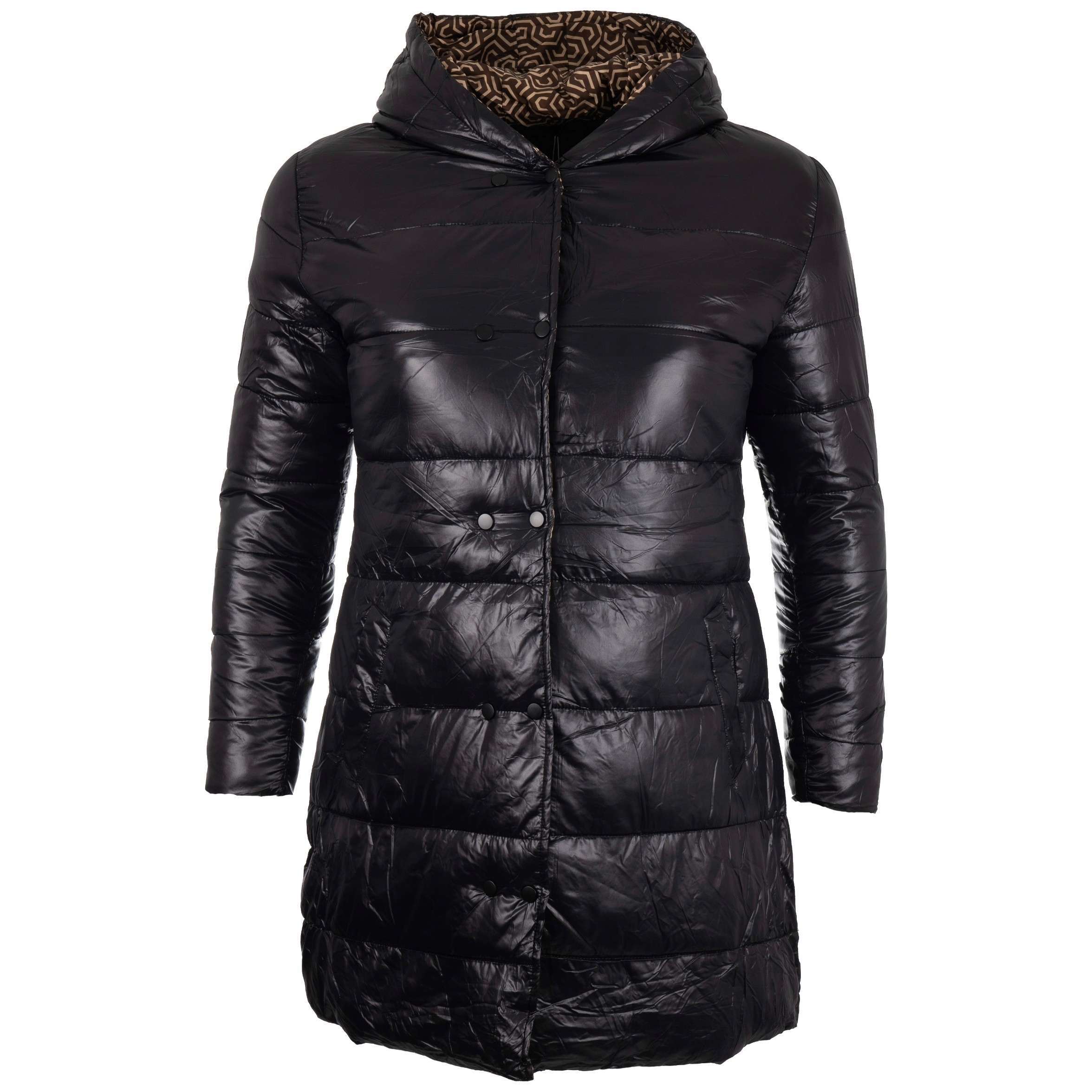 Kurtka damska płaszczyk ocieplana na napy z kapturem kurtki rozmiar L 1 16255505888