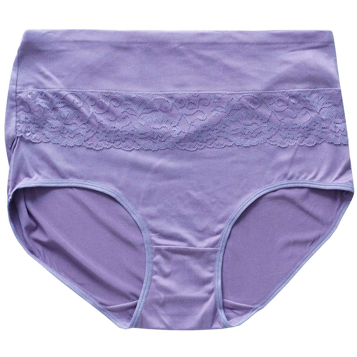 majtki damskie bambusowe figi 8-pak zestaw koronka wysoki stan 7XL / 8XL 4 17169971809