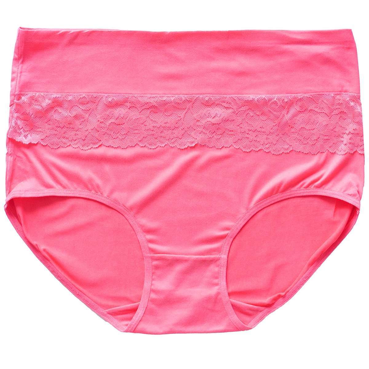 majtki damskie bambusowe figi 8-pak zestaw koronka wysoki stan 7XL / 8XL 6 17169971809