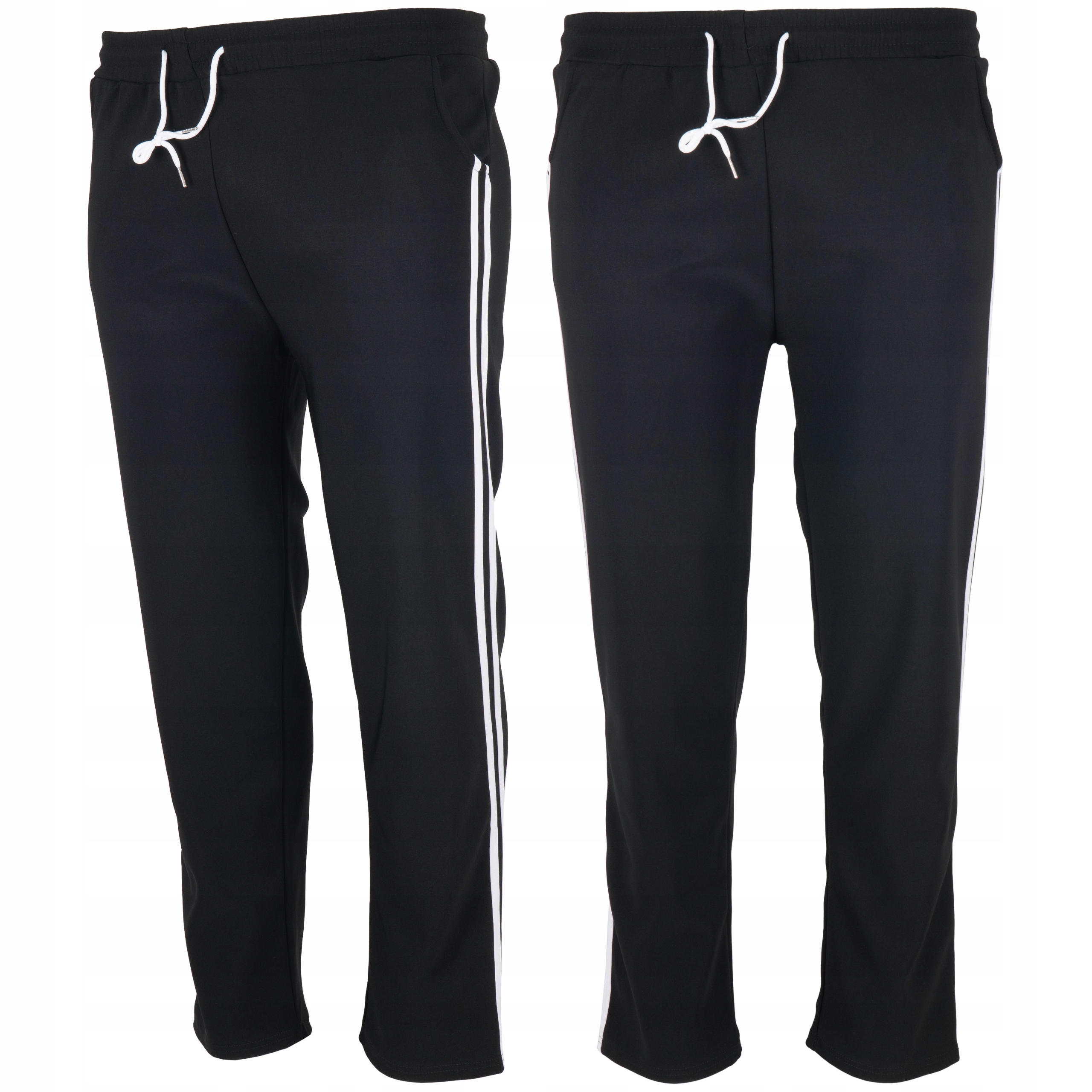 Spodnie damskie elastyczne z lampasem bryczesy Duże rozmiary 44 / 46 1 17266092447