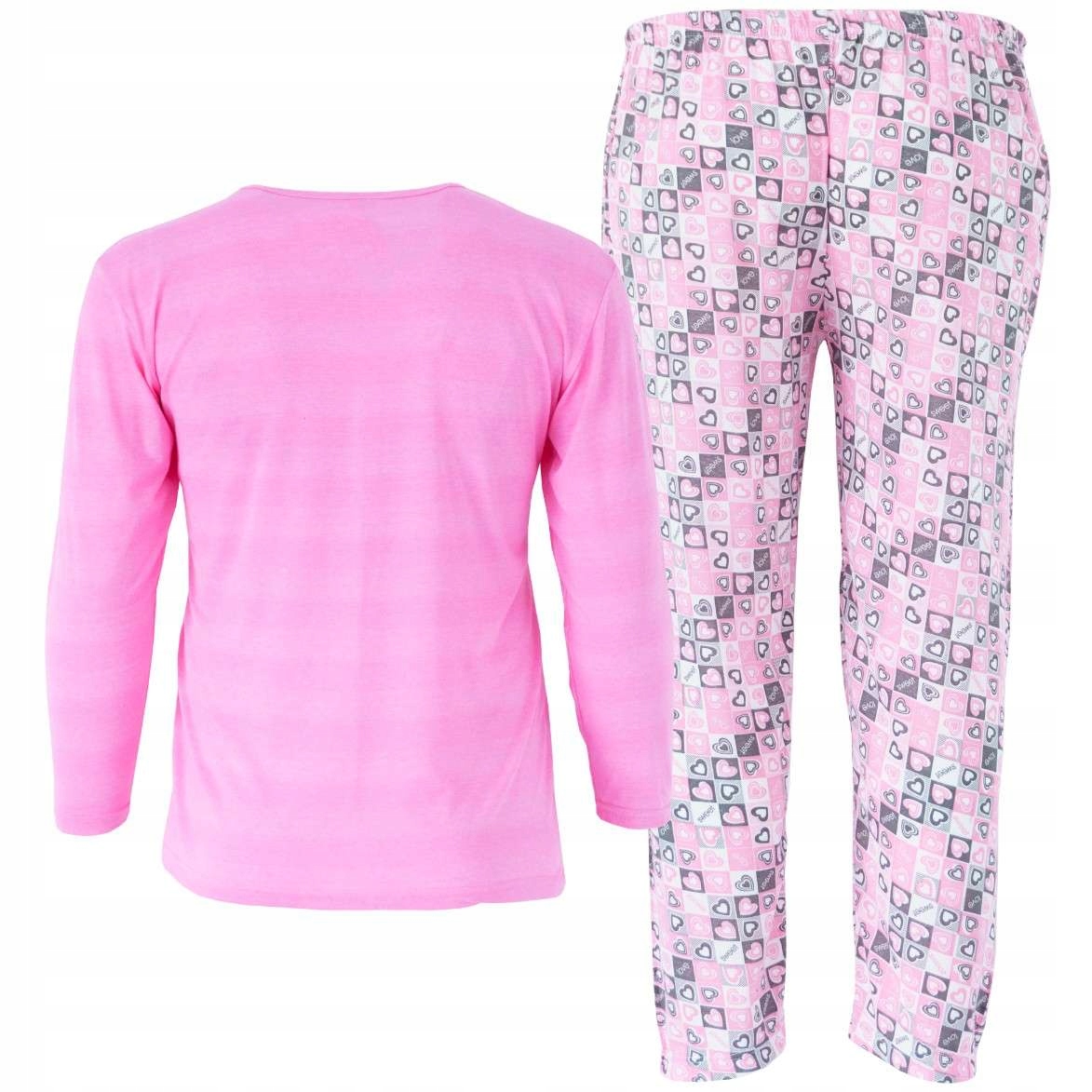 Piżama damska bawełniana ciepła duże rozmiary XL / XXL długi rękaw 3 17287140831