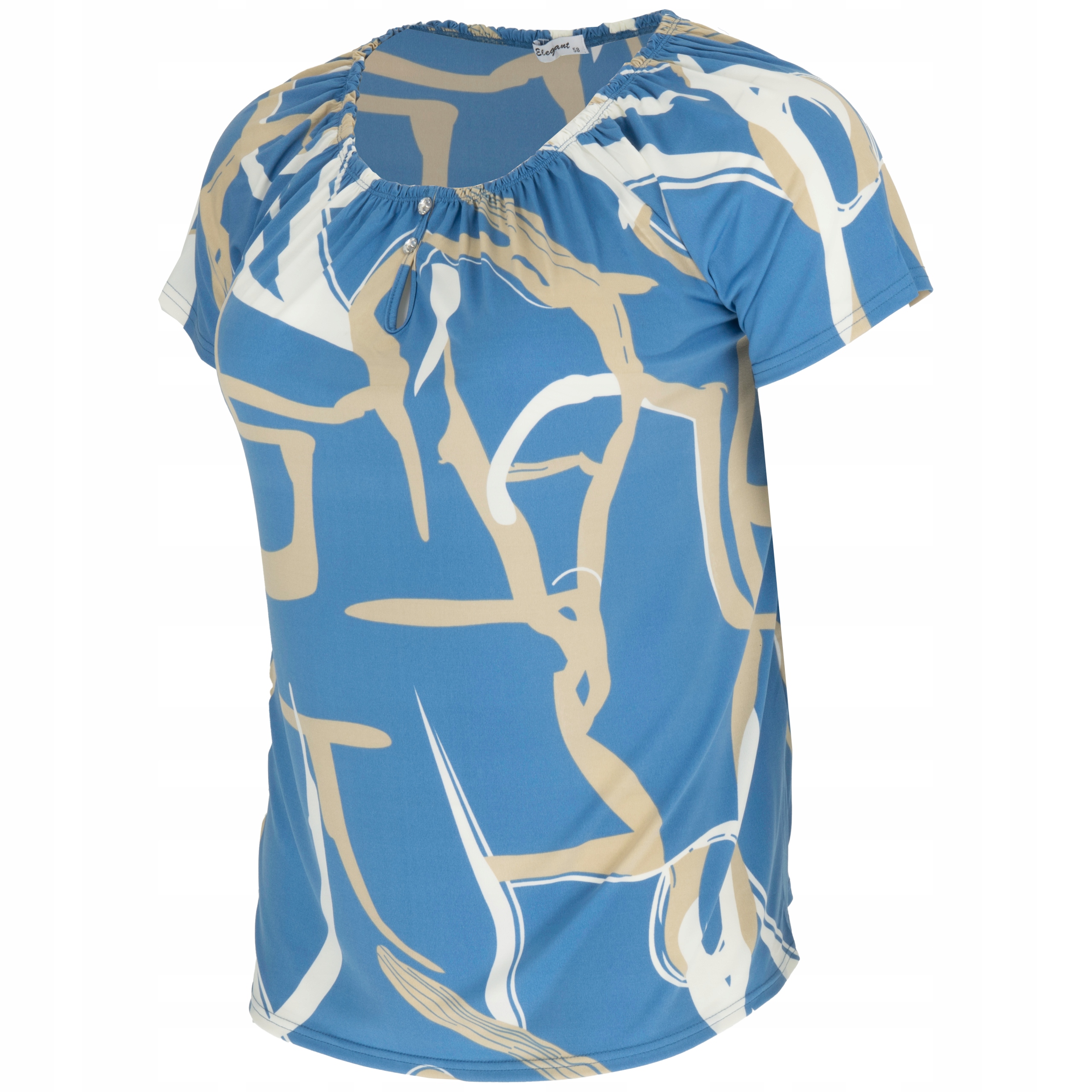 Bluzka damska hiszpanka bluzki eleganckie Duży rozmiar BAWEŁNA roz. 54 / 56 7 17643767520