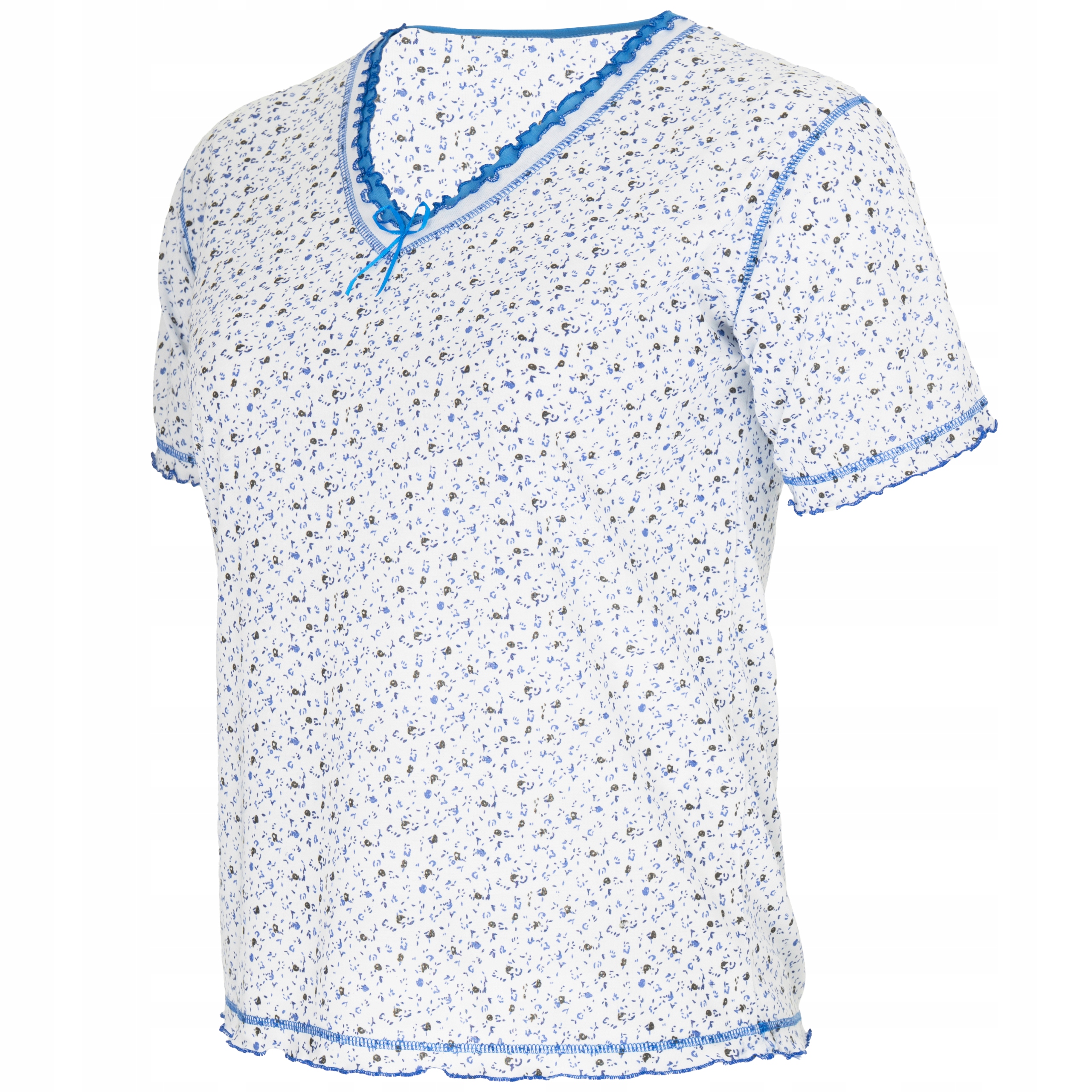 Piżama damska bawełniana dwuczęściowa spodnie 3/4 krótki rękaw 5XL / 6XL 5 17659871942