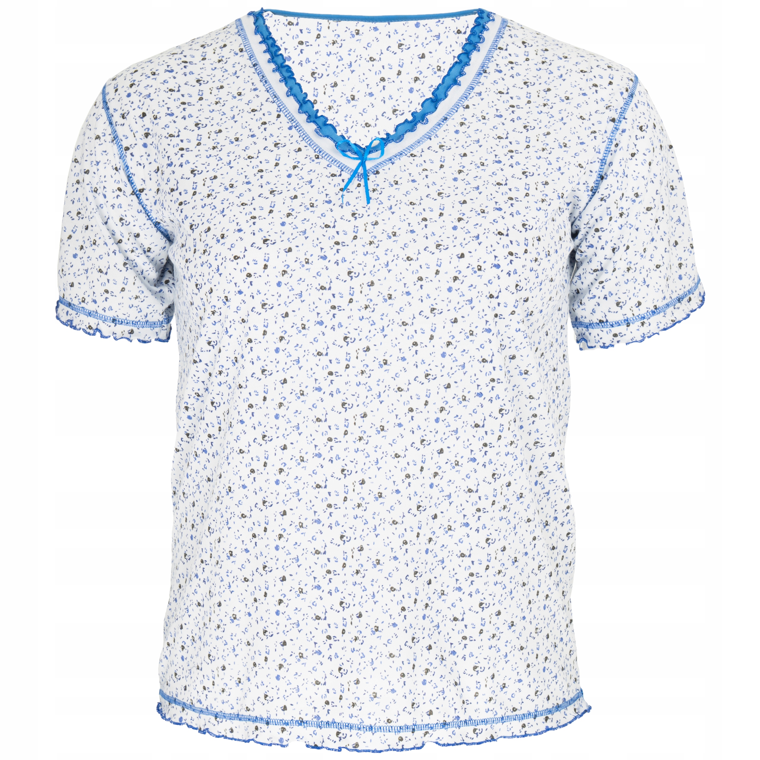 Piżama damska bawełniana dwuczęściowa spodnie 3/4 krótki rękaw 5XL / 6XL 13 17659871942